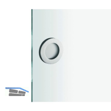 Glast�rmuscheln 4256 - rund, f�r Glasst�rke 10 mm, rund, �75mm, offen, Edelstahl