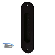 MARCHESI Schiebet�rmuschel oval 38 x 152 mm Messing schwarz