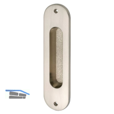 MARCHESI Schiebet�rmuschel oval 38 x 152 mm Messing vernickelt matt PVD