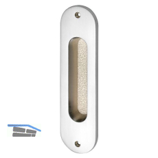 MARCHESI Schiebet�rmuschel oval 38 x 152 mm Messing verchromt matt