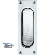 MARCHESI Schiebet�rmuschel eckig, 40 x 120 mm, Edelstahl matt