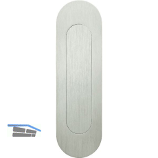 FSB Schiebet�rmuschel 42 4250 oval geschlossen, Edelstahl matt