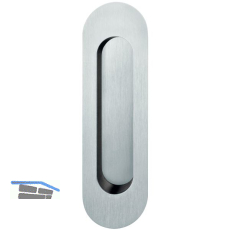 FSB Schiebet�rmuschel 42 4250 oval offen, Edelstahl matt