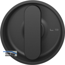 FSB Schiebet�rmuschel 42 4264 rund, Aluminium schwarz matt