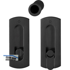 HOPPE Schiebet�rmuschel Set M463 - WC, Messing schwarz satiniert