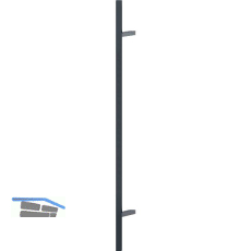 HOPPE B�gelgriff E5724 rechteckig schr�g, 1800/1300, Edelstahl schwarz matt