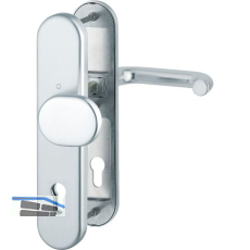 SH-Wechselgarnitur PARIS-auf Schild PZ92, 77-87, SST 8, ohne Kzs., silber