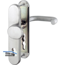 SH-Wechselgarnitur PARIS auf LS PZ92, 67-77, SST 8, ohne Kzs., Edelstahl matt