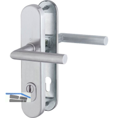 SH-Dr�ckergarnitur AMSTERDAM Langschild PZ88, RC2, mit Kernziehschutz,Edelstahl