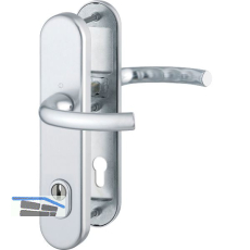 SH-Dr�ckergarnitur T�KY�-auf Schild PZ88, 57-67, mit Kzs., silber