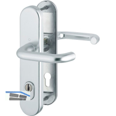 SH-Dr�ckergarnitur PARIS-auf Schild PZ88, SST, mit Kzs., TS37-47, silber