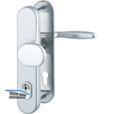 SH-Wechselgarnitur VERONA-auf Schild PZ88, 37-47, SST, mit Kzs., silber