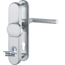 HOPPE Sicherheits-Wechselgarnitur STOCKHOLM �NORM Kernziehschutz, RC3, Edelstahl