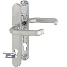 Dr�ckergarnitur LIVERPOOL - Schmalschild PZ, wahlweise, Edelstahl matt