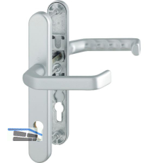 Dr�ckergarnitur LIVERPOOL - Schmalschild PZ, wahlweise, silber eloxiert