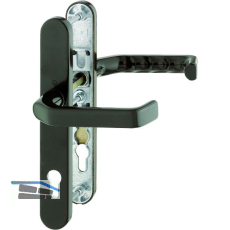 Dr�ckergarnitur LIVERPOOL - Schmalschild PZ, wahlweise, Alu braun elox