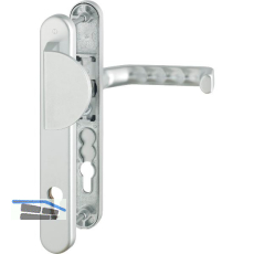 Wechselgarnitur LIVERPOOL - Schmalschild Griffplatte PZ, wahlweise,silber elox