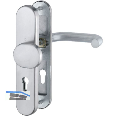 SH-Wechselgarnitur PARIS auf Schild PZ72, 37-47, ohne Kzs., Edelstahl matt