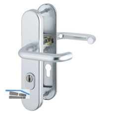 SH-Dr�ckergarnitur PARIS-auf Schild PZ72, 37-47, mit Kzs., silber elox