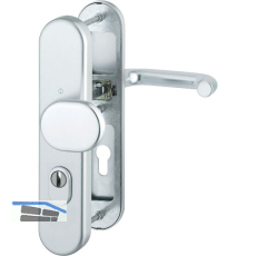 SH-Wechselgarnitur PARIS-auf Schild PZ72, 37-47, mit Kzs., silber elox