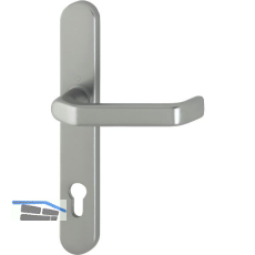 Schmalschild - Halbgarnitur LIVERPOOL - (Innen) PZ92, 8x50, silber eloxiert