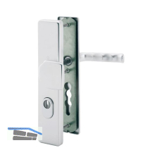 SH-Wechselgarnitur LONDON-auf Schild PZ88, 67-77, RC3, mit Kzs., silber