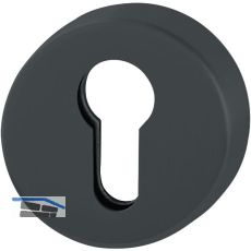 HOPPE Zylinderrosette innen rund PZ, Edelstahl schwarz matt