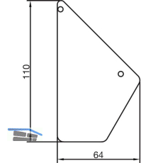 THYSSENKRUPP Syprotech Wandanschlussdeckel Easyline, Alu blank