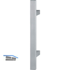 HOPPE B�gelgriffe E5726 rechteckig gerade, 500/300, Edelstahl matt