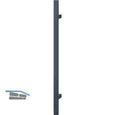 HOPPE B�gelgriff E5726 rechteckig gerade, 1000/700, Edelstahl schwarz matt