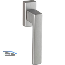 HOPPE Fenstergriff TOULON, VK 7 x 32-42 mm, Aluminium edelstahlfarbig matt