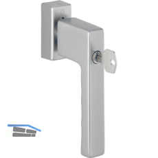 HOPPE Fenstergriff TOULON Sperrzylinder, VK 32-42 mm, Aluminium edelstahlfarbig