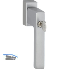 HOPPE Fenstergriff TOULON Sperrzylinder Secustik, VK 32-42 mm, Edelstahl Effekt