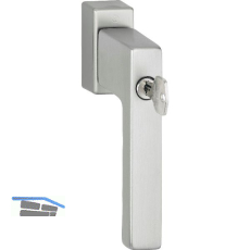 HOPPE Fenstergriff TOULON Sperrzylinder Secustik, VK 32-42 mm, edelstahlfarben