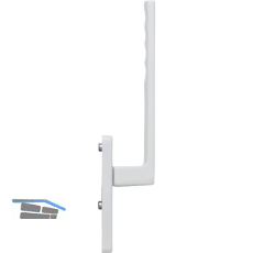 HOPPE Hebeschiebet�rgriff TOULON innen UG, L�nge 253, Aluminium wei�