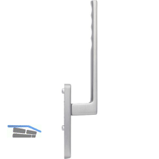 HOPPE Hebeschiebet�rgriff TOULON innen PZ, L�nge 253, Aluminium edelstahlfarbig