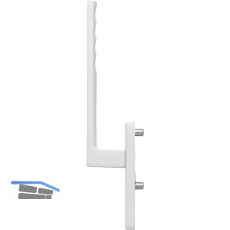 HOPPE Hebeschiebet�rgriff TOULON au�en PZ, L�nge 253, Aluminium wei�