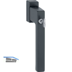 HOPPE Parallel-Schiebe-/Kipp-Griff TOULON sperrbar, Aluminium schwarz matt