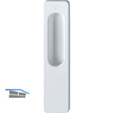 HOPPE Hebeschiebet�rmuschel OMEGA au�en eckig, Aluminium wei�