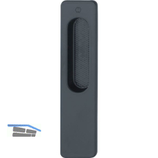 HOPPE Hebeschiebet�rmuschel OMEGA au�en eckig, Aluminium schwarz matt