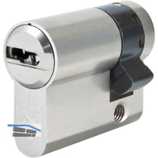 ABUS Einbauhalbzylinder X12R, verschiedensperrend, 45 mm, vernickelt matt