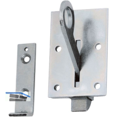 STRENGER Bodent�rschnapper mit Gegenplatte und Schlie�platte, Stahl verzinkt