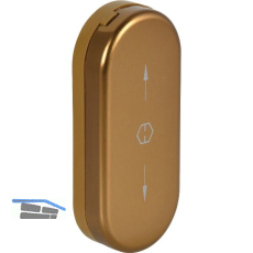 HOPPE Fenster-Griffloch-Verdeckrosette, Aluminium bronze