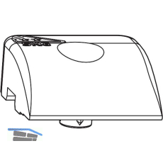 ROTO NT/NX Sicherheitsbauteil zum Ausf�llen der Falzluft Fl�gelteil grau