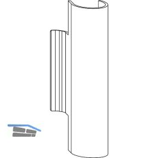 ROTO NX Abdeckkappe Axerarm T Standard R01.1 natursilber