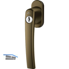 ROTO Fenstergriff ROTOLINE - Sperrzylinder, 100 Nm, Aluminium bronze eloxiert