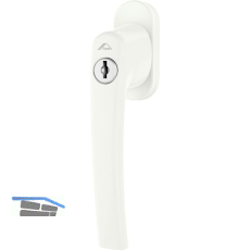 ROTO Fenstergriff ROTOLINE - Sperrzylinder, 100 Nm, Aluminium wei�