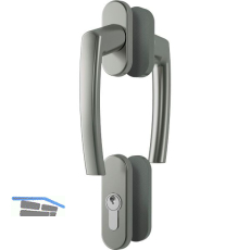 ROTO Balkont�rgriffgarnitur ROTOLINE hoch, Aluminium titan eloxiert