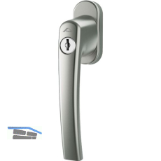 ROTO Fenstergriff ROTOLINE - Sperrzylinder, 100 Nm, Aluminium titan eloxiert