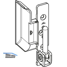 ROTO NT/NX Ecklager E5/T Holz 5/18-13 einfr�sbar mit Fr�sabdeckung 130 kg links